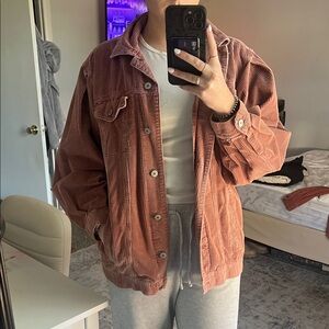 Women's AE Corduroy Jacket in Rust